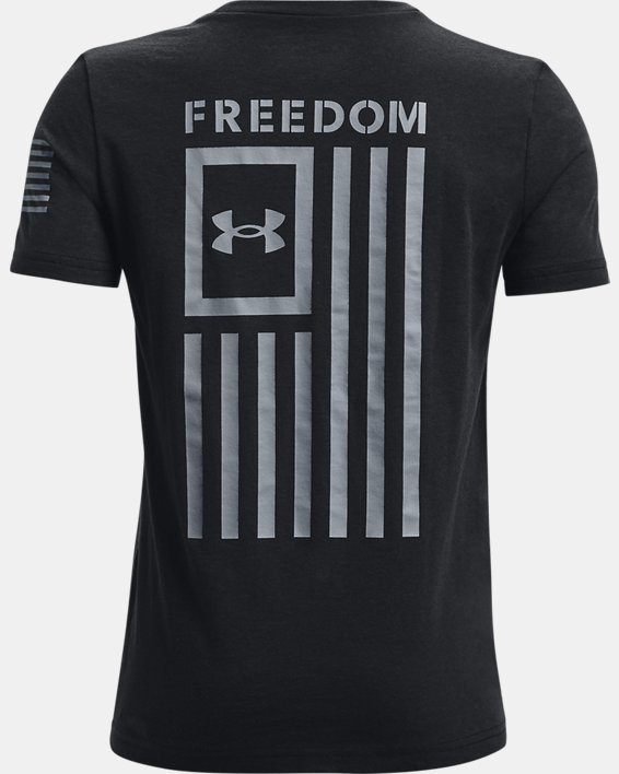 Boys' UA Freedom Flag T-Shirt, Black, pdpMainDesktop image number 1